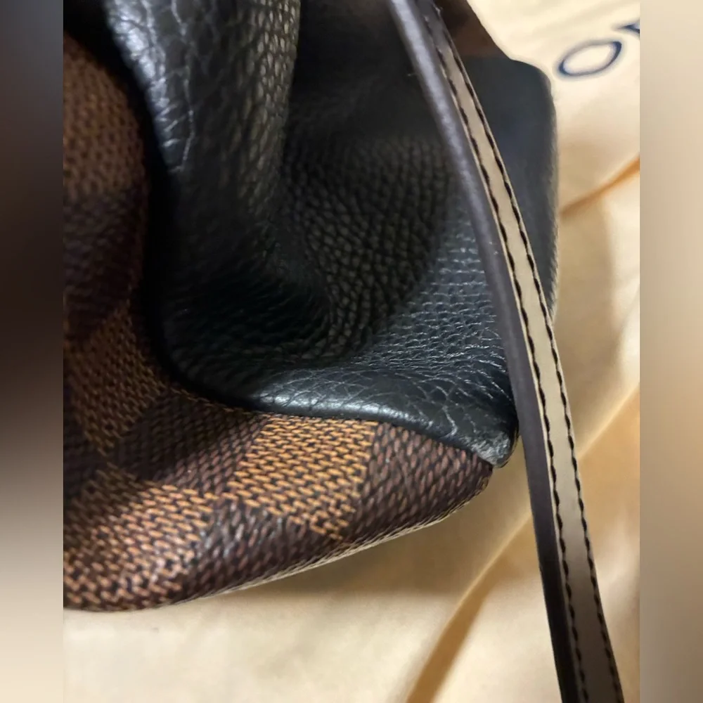 Louis Vuitton Damier Ebene Normandy hand bag with strap and dust bag
